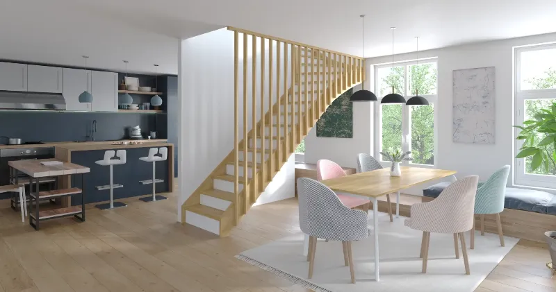 Peinture pour escalier bois intérieur, élégance classique pour une maison française